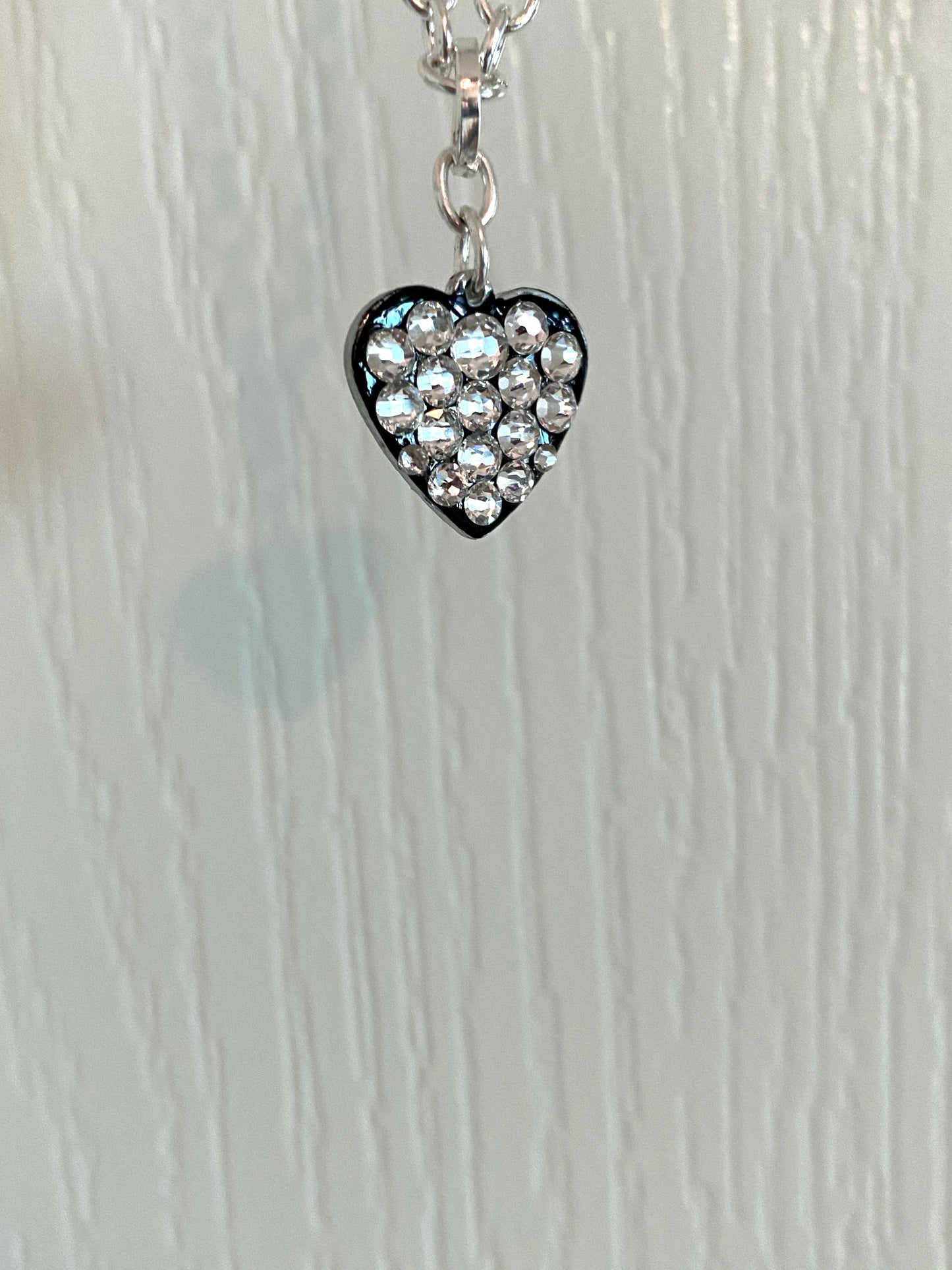 BLACK ICE #49 - HANDMADE SWAROVSKI PENDANT NECKLACE