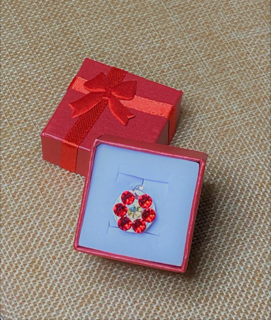 ROSIE POSIE #5 - HANDMADE SWAROVSKI PENDANT NECKLACE