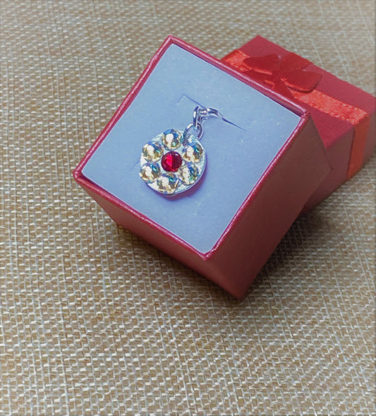 ROSIE POSIE #5 - HANDMADE SWAROVSKI PENDANT NECKLACE