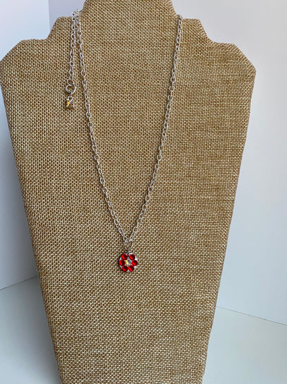 ROSIE POSIE #5 - HANDMADE SWAROVSKI PENDANT NECKLACE