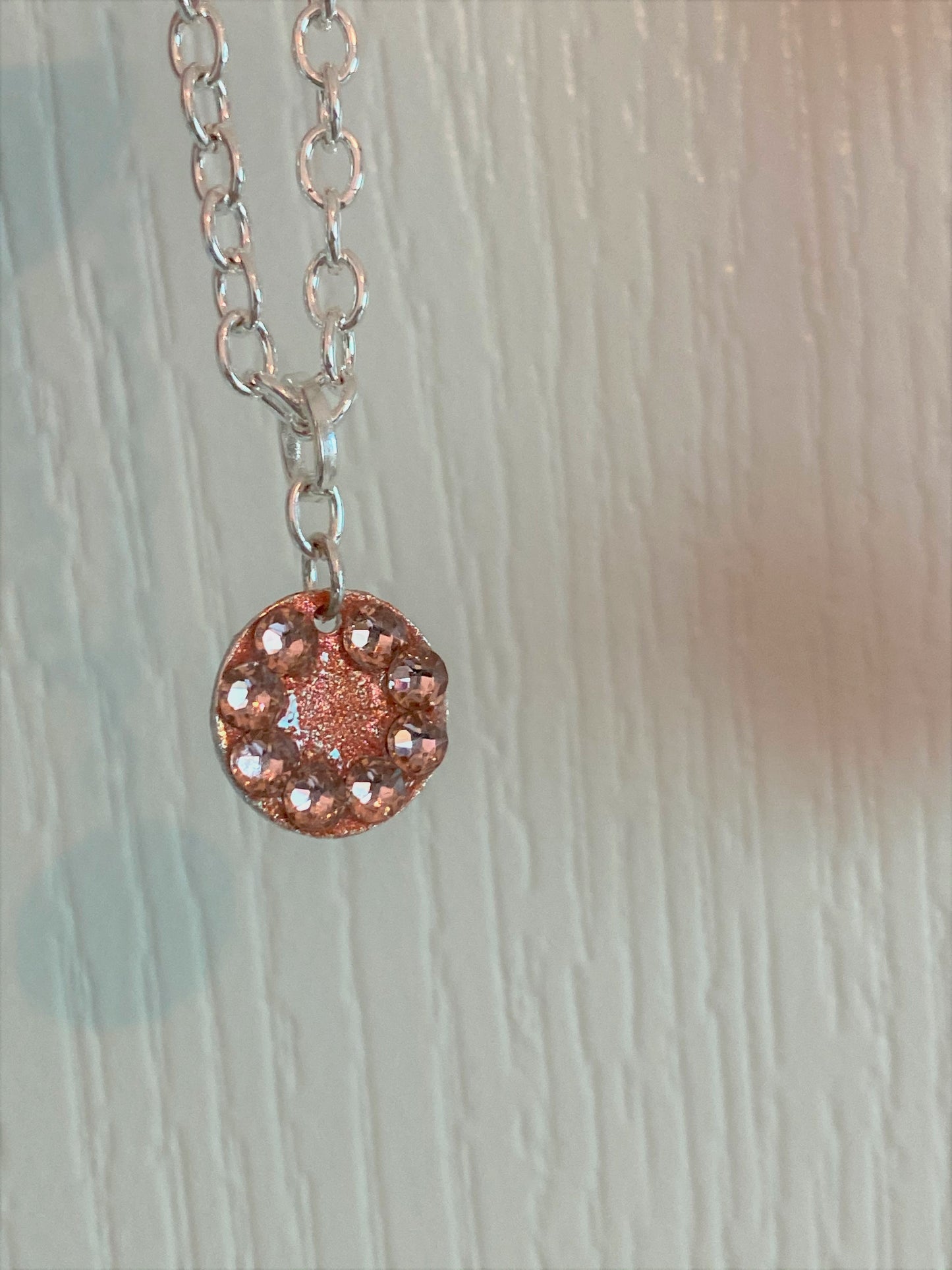 COPPER GLOW #6 - HANDMADE SWAROVSKI PENDANT NECKLACE