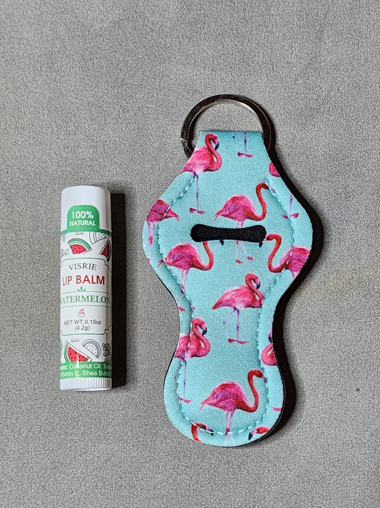 FLAMINGO - LIP BALM KEYCHAIN