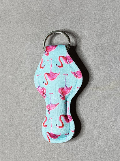 FLAMINGO - LIP BALM KEYCHAIN