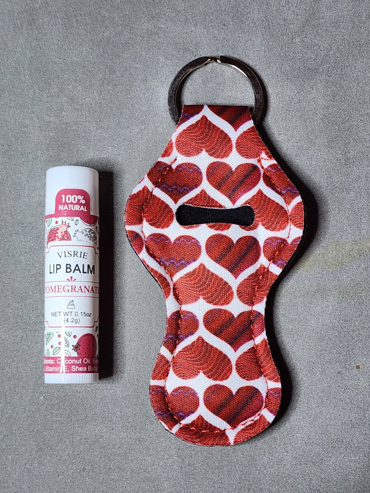 HEARTS - LIP BALM KEYCHAIN
