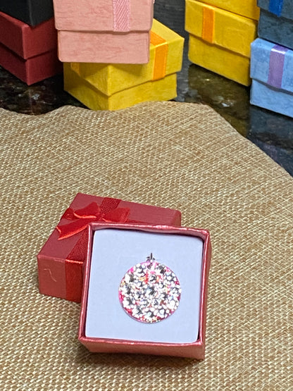 POMEGRANATE SHINE #7 - HANDMADE SWAROVSKI PENDANT NECKLACE