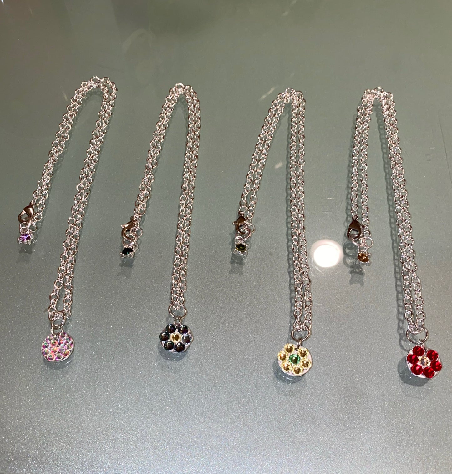 ROSIE POSIE #5 - HANDMADE SWAROVSKI PENDANT NECKLACE
