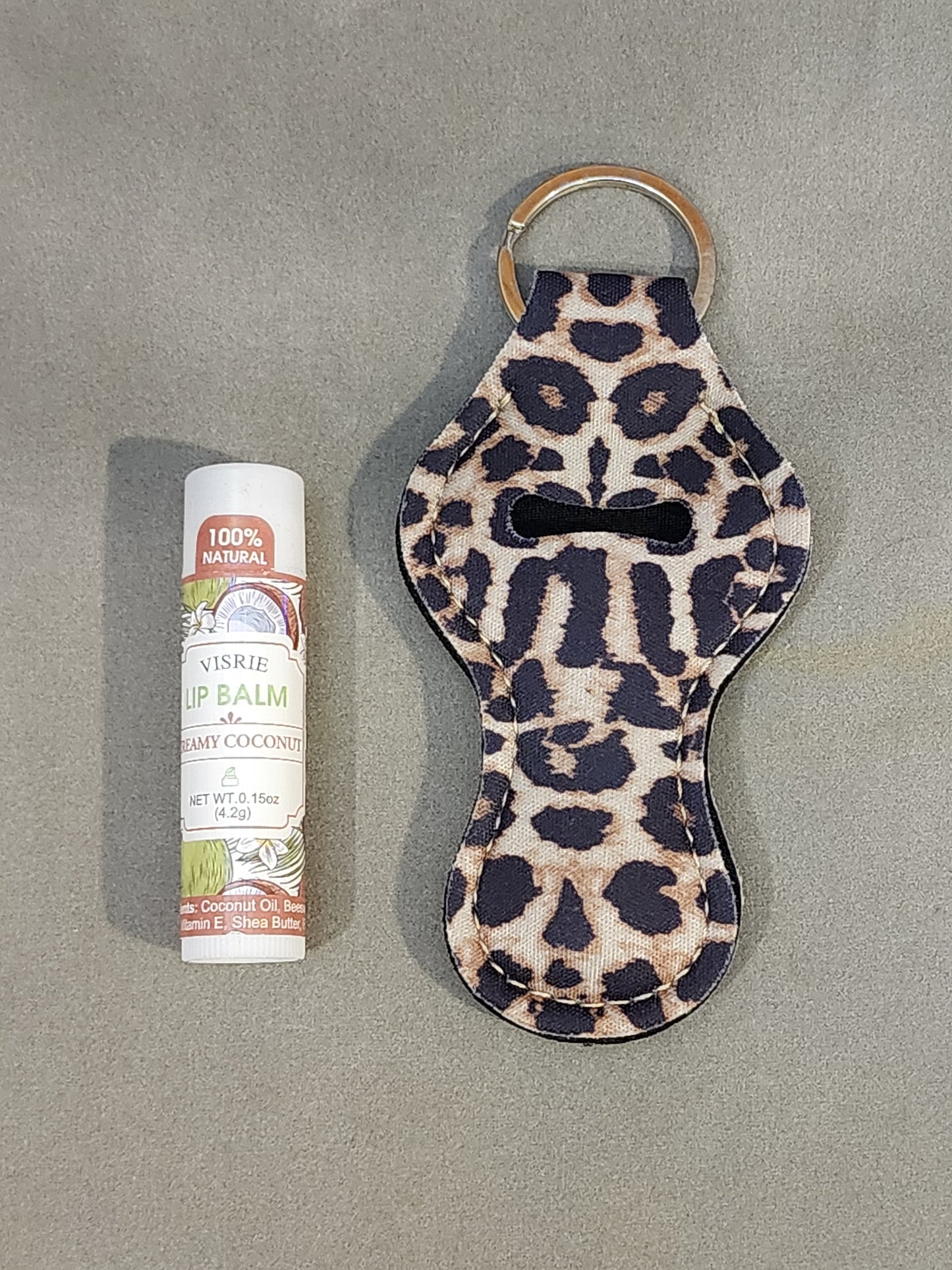 LEOPARD - LIP BALM KEYCHAIN