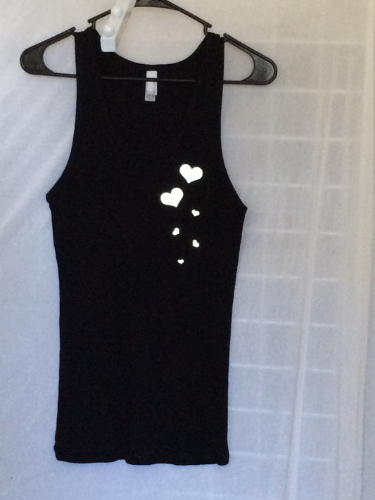 FALLING HEARTS - LADIES SAFETY ACTIVEWEAR TANK & WATER BOTTLE COMBO
