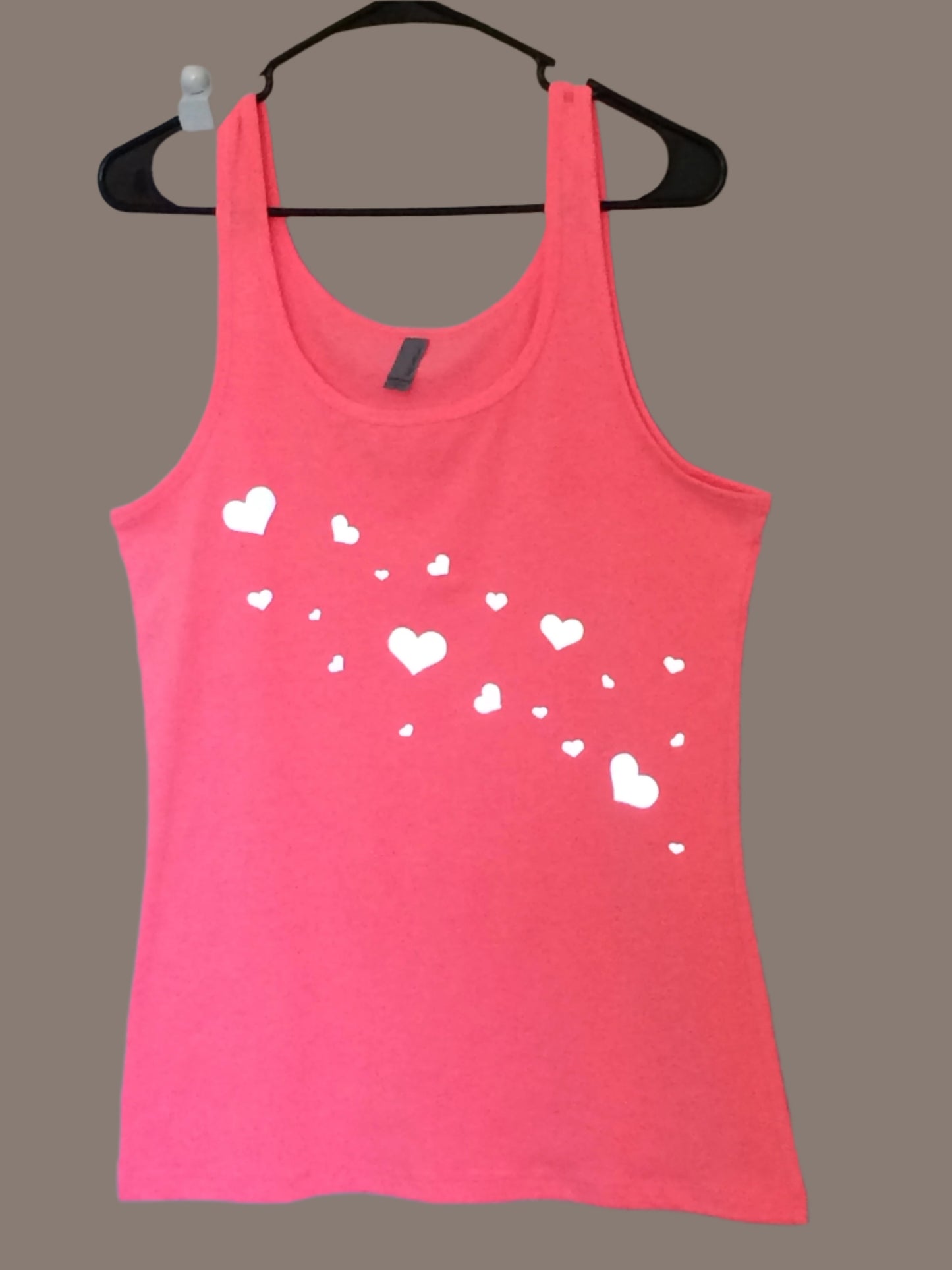 PINK HEARTS - LADIES SAFETY ACTIVEWEAR TANK & WATER BOTTLE COMBO