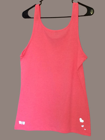 PINK HEARTS - LADIES SAFETY ACTIVEWEAR TANK & WATER BOTTLE COMBO