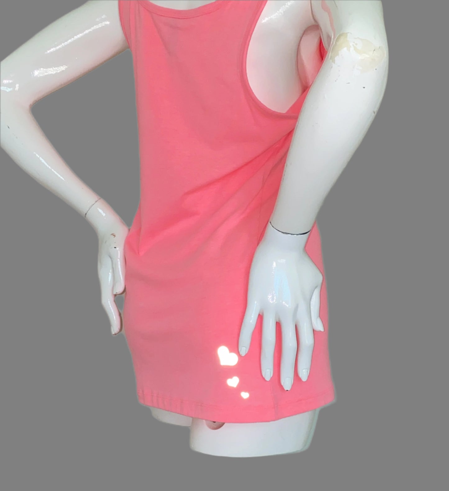PINK HEARTS - LADIES SAFETY ACTIVEWEAR TANK & WATER BOTTLE COMBO