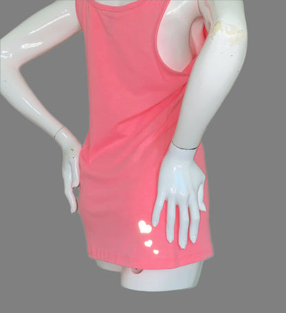 PINK HEARTS - LADIES SAFETY ACTIVEWEAR TANK & WATER BOTTLE COMBO