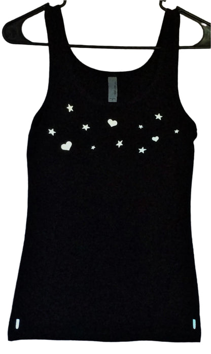 HEARTS & STARS - LADIES SAFETY ACTIVEWEAR TANK & WATER BOTTLE COMBO