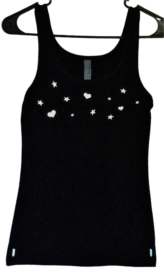 HEARTS & STARS - LADIES SAFETY ACTIVEWEAR TANK & WATER BOTTLE COMBO