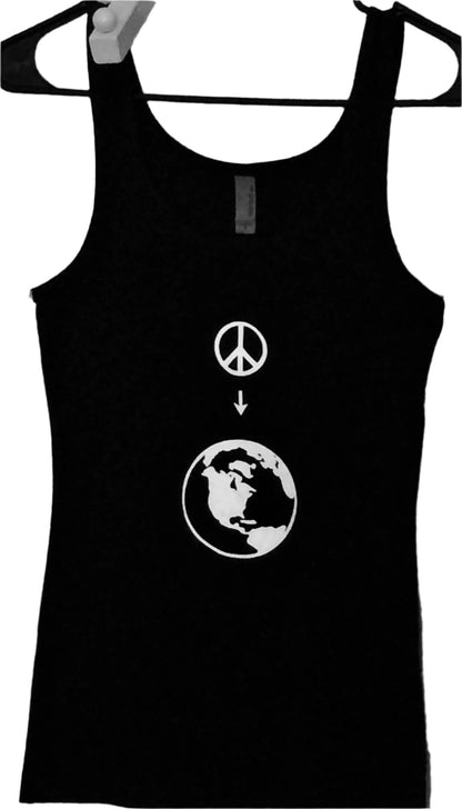 PEACE ON EARTH - LADIES SAFETY ACTIVEWEAR TANK & WATER BOTTLE COMBO