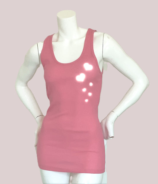 FLOATING HEARTS - LADIES SAFETY ACTIVEWEAR TANK & WATER BOTTLE COMBO