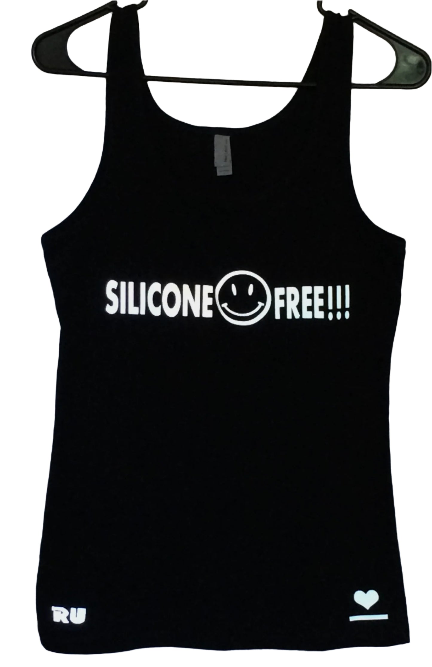 SILICONE FREE BLK - LADIES SAFETY ACTIVEWEAR TANK & MIXER WATER BOTTLE COMBO