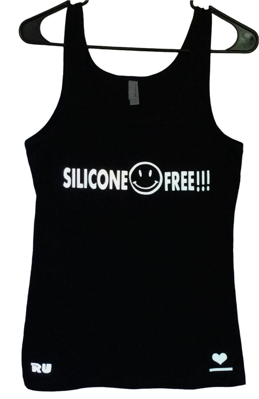 SILICONE FREE BLK - LADIES SAFETY ACTIVEWEAR TANK & MIXER WATER BOTTLE COMBO
