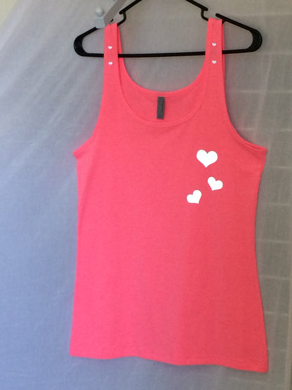 TRI HEART - LADIES SAFETY ACTIVEWEAR TANK & WATER BOTTLE COMBO