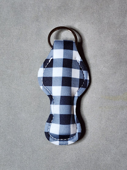 PLAID BKWT- LIP BALM KEYCHAIN