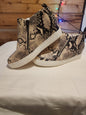 FAUX SNAKE SKIN ZIP UP BOOTIES