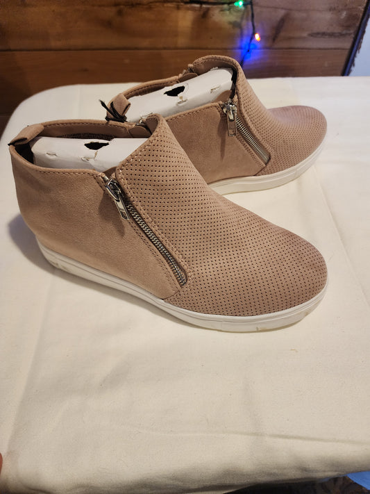FAUX SUEDE LADIES BOOTIES