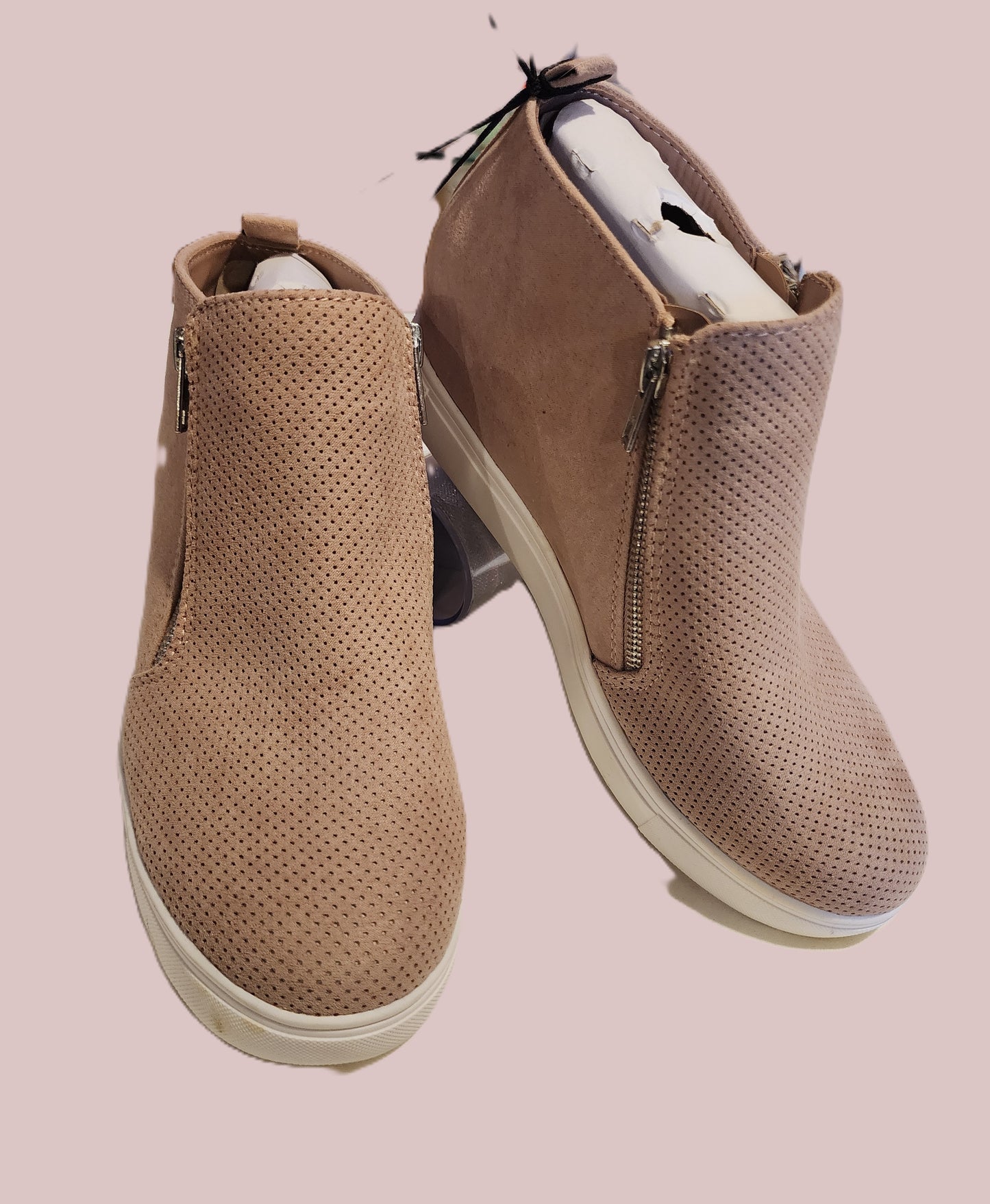 FAUX SUEDE LADIES BOOTIES