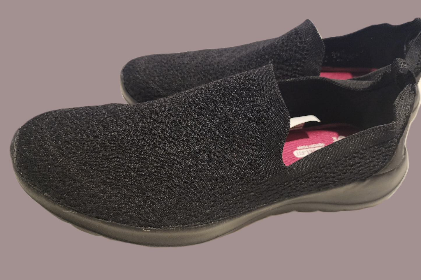 MENS BLACK SLIP ON SNEAKERS