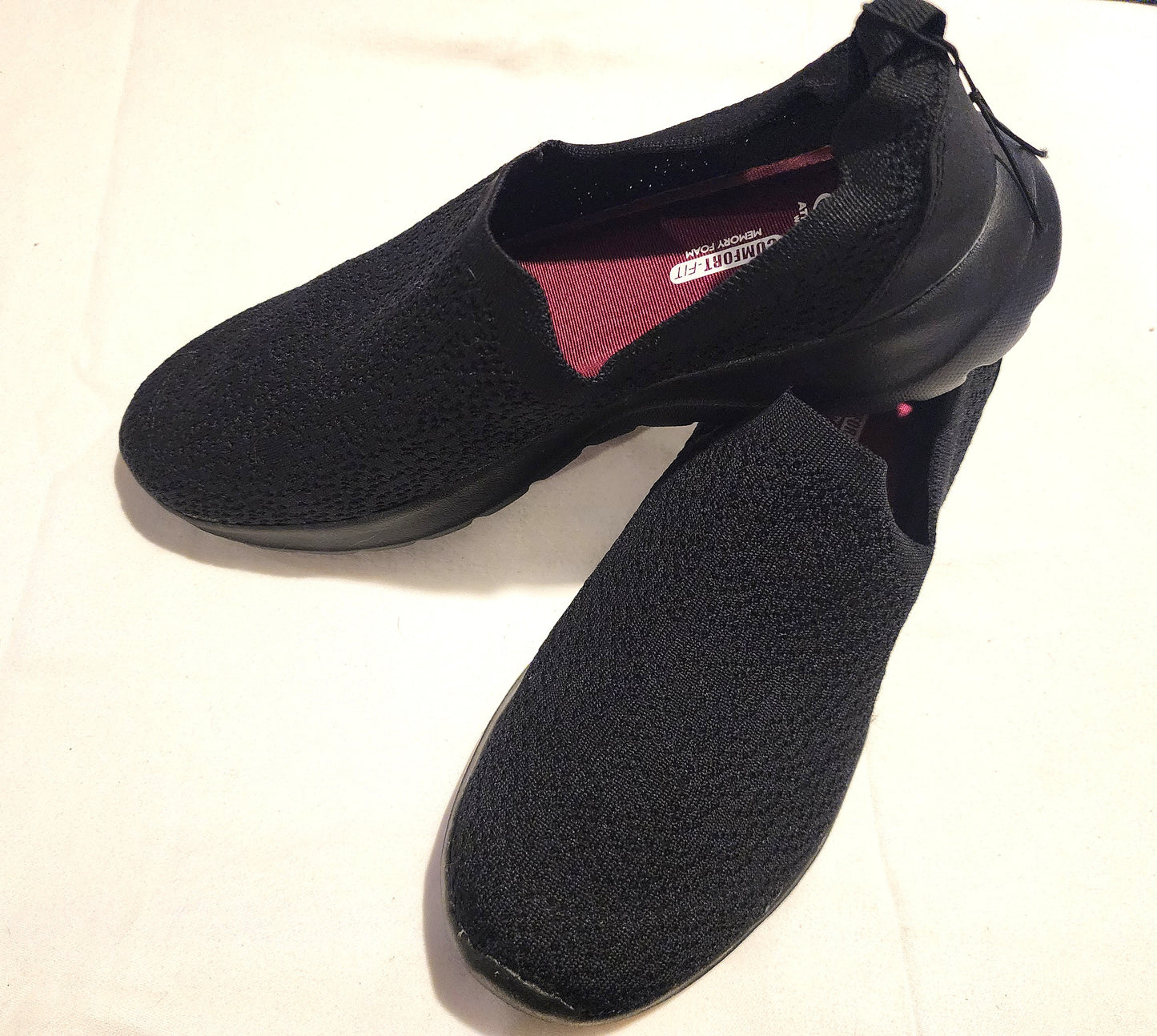 MENS BLACK SLIP ON SNEAKERS