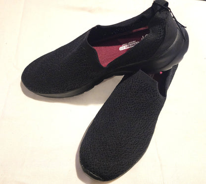 MENS BLACK SLIP ON SNEAKERS