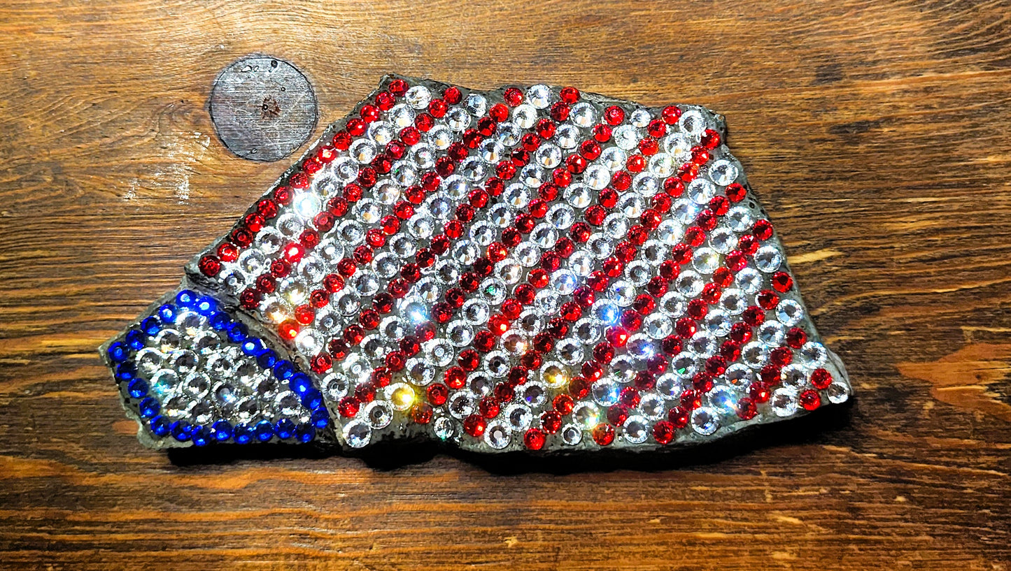 THE STATE OF PATRIOTISM  - PATRIOTIC PAPERWEIGHT