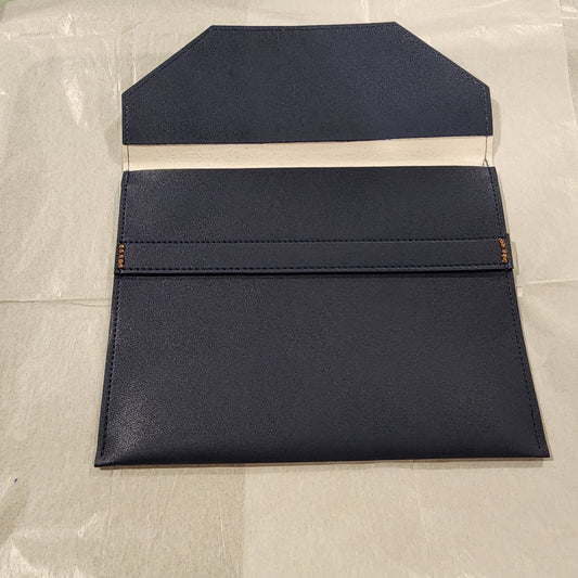 SWARVOSKI LEATHER DESIGNED TABLET CASE - UP TO 10"- NAVY / BLUE - TABLET 3