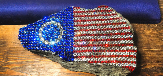 THE BETSY ROCK - PATRIOTIC PAPERWEIGHT