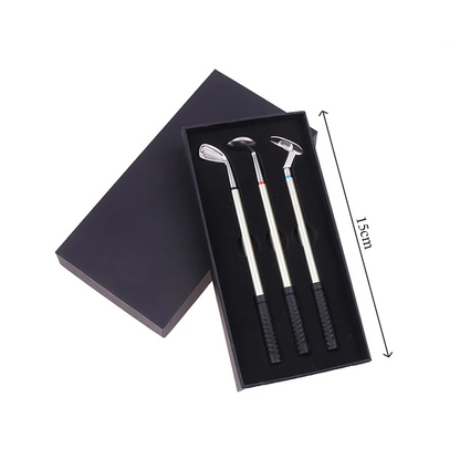 GOLF BALL PEN SET WITH FLAGPOLE