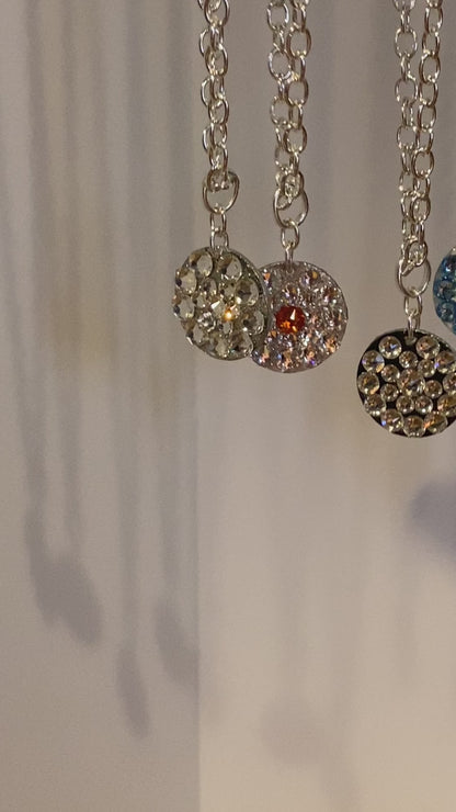 MOSAIC STAR #17 - HANDMADE SWAROVSKI PENDANT NECKLACE
