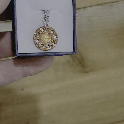 COPPER GLOW #6 - HANDMADE SWAROVSKI PENDANT NECKLACE