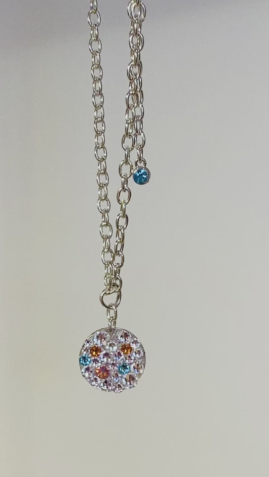 MOSAIC STAR #17 - HANDMADE SWAROVSKI PENDANT NECKLACE